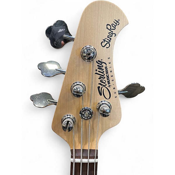 Used Sterling by Music Man Sub 4 Black Electric Bass Guitar