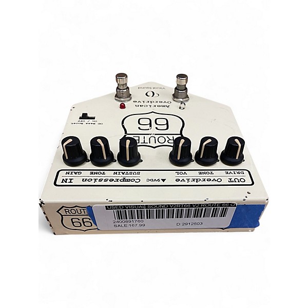 Used Visual Sound V2RT66 V2 Route 66 Overdrive Compressor Effect Processor