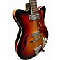 Vintage 1970s Domino Hollow Body Electric Sunburst Hollow Body Electric Guitar