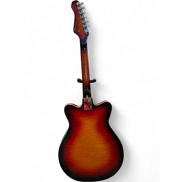 Vintage 1970s Domino Hollow Body Electric Sunburst Hollow Body Electric Guitar