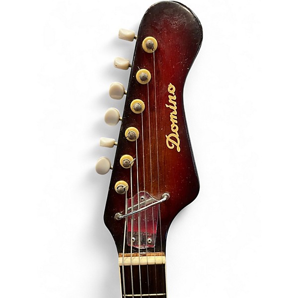 Vintage 1970s Domino Hollow Body Electric Sunburst Hollow Body Electric Guitar