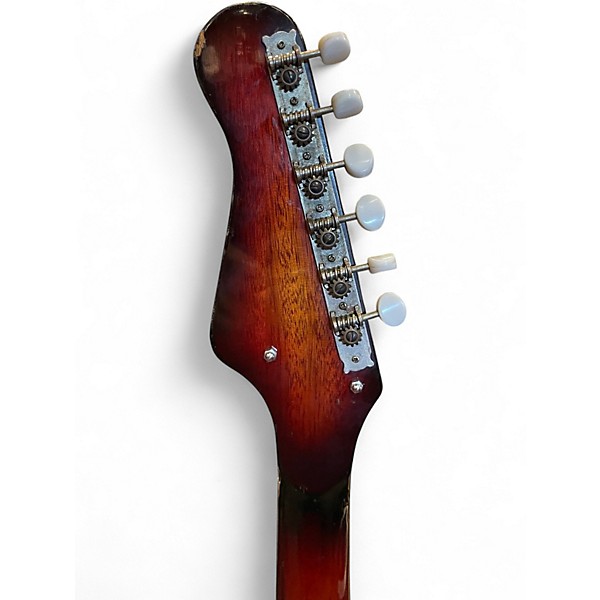 Vintage 1970s Domino Hollow Body Electric Sunburst Hollow Body Electric Guitar