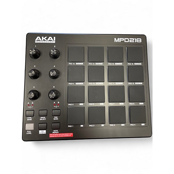 Used Akai Professional MPD218 MIDI Controller
