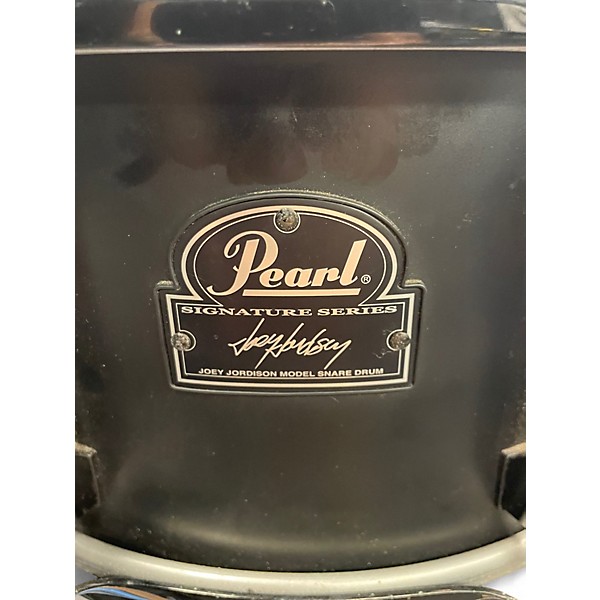 Used Pearl 13X6.5 Joey Jordison Signature Snare Black Drum