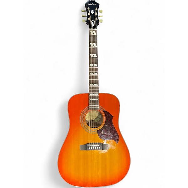 Used Epiphone Hummingbird Artist Heritage Cherry Sunburst Acoustic Guitar