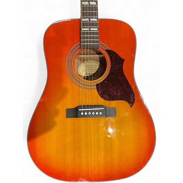 Used Epiphone Hummingbird Artist Heritage Cherry Sunburst Acoustic Guitar