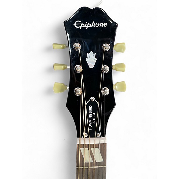 Used Epiphone Hummingbird Artist Heritage Cherry Sunburst Acoustic Guitar