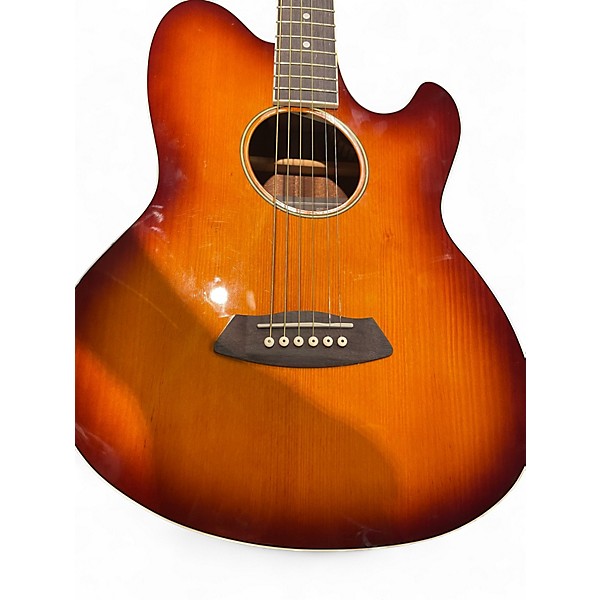 Used Ibanez TCY10E Talman 2 Color Sunburst Acoustic Electric Guitar