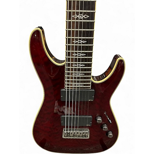 Used Schecter Guitar Research Hellraiser Special C8 Black Cherry Solid Body Electric Guitar