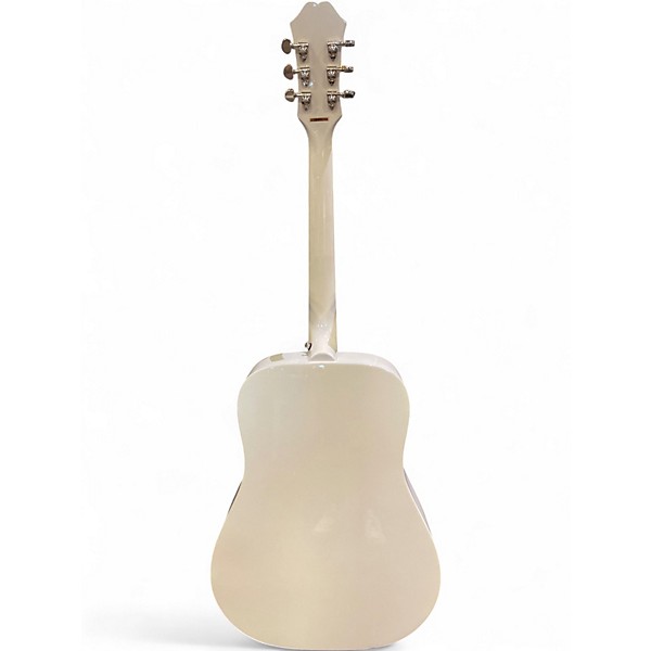 Used Epiphone Dove Pro Alpine White Acoustic Electric Guitar