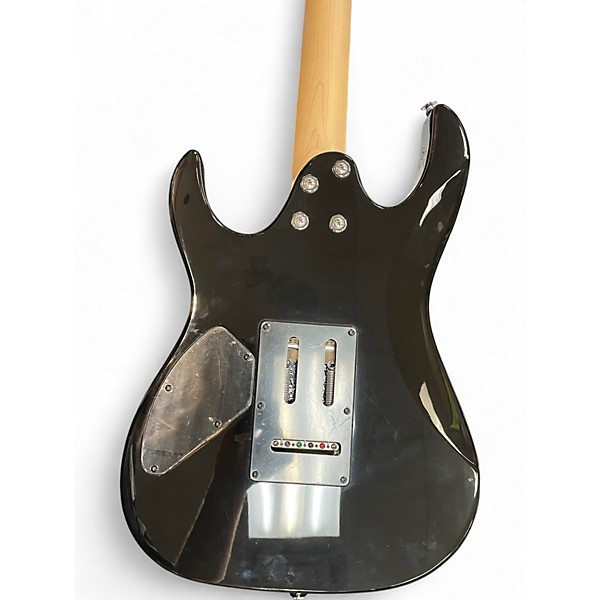 Used Ibanez GRX70QA Transparent Black Sunburst Solid Body Electric Guitar