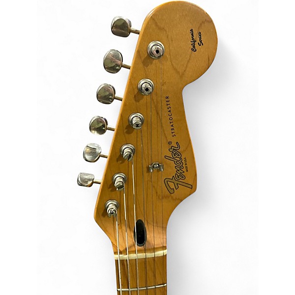 Used Fender California Series Stratocaster Vintage White Solid Body Electric Guitar