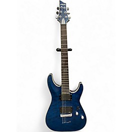 Used Schecter Guitar Research C1 Platinum Trans Blue Solid Body Electric Guitar