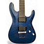 Used Schecter Guitar Research C1 Platinum Trans Blue Solid Body Electric Guitar