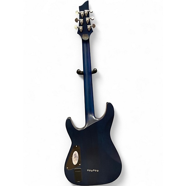 Used Schecter Guitar Research C1 Platinum Trans Blue Solid Body Electric Guitar