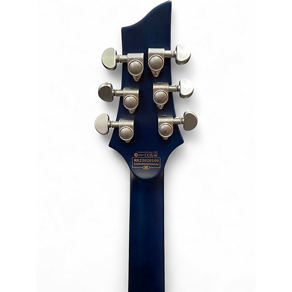 Used Schecter Guitar Research C1 Platinum Trans Blue Solid Body Electric Guitar