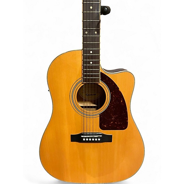 Used Epiphone AJ220SCE Natural Acoustic Electric Guitar