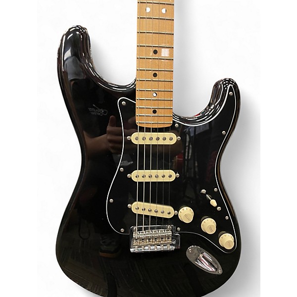 Used Fender stratocaster black Solid Body Electric Guitar