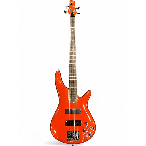 Used Ibanez SR300 Metallic Orange Electric Bass Guitar
