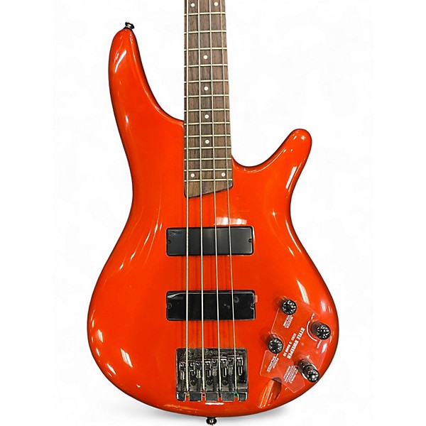Used Ibanez SR300 Metallic Orange Electric Bass Guitar