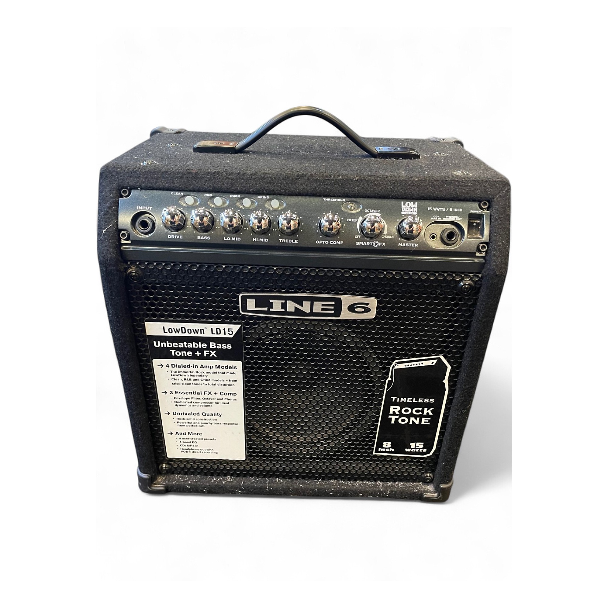 LINE 6 LowDown LD15 ベース用アンプ(本体美品) Used Line 6 LD15 Lowdown 15W 1X8 Bass Combo Amp | Guitar Center