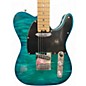 Used Fender Limited Edition American Elite Telecaster QMT Aqua Marine Metallic Solid Body Electric Guitar