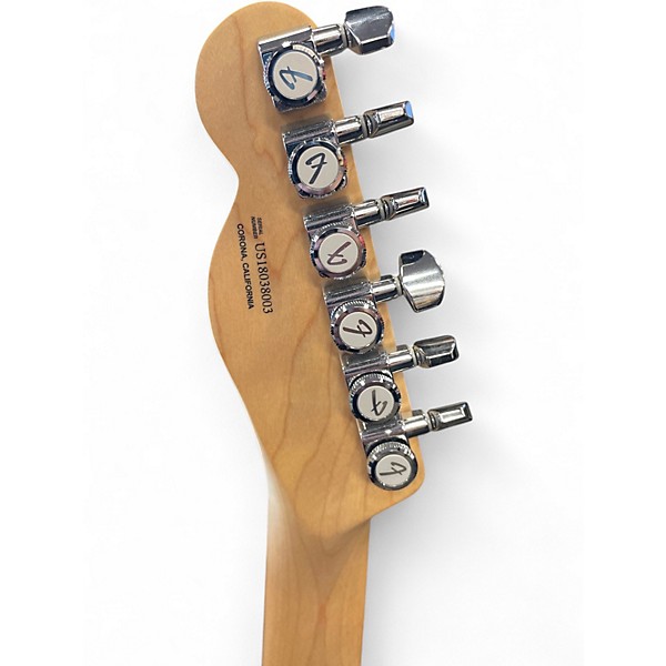 Used Fender Limited Edition American Elite Telecaster QMT Aqua Marine Metallic Solid Body Electric Guitar