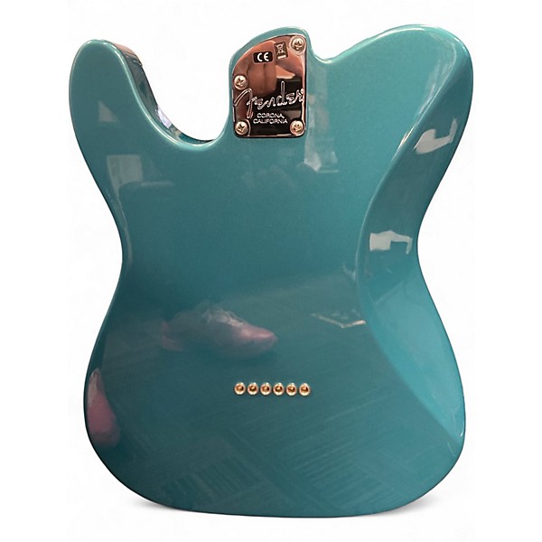 Used Fender Limited Edition American Elite Telecaster QMT Aqua Marine Metallic Solid Body Electric Guitar