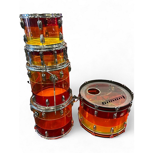 Used Ludwig 5 Piece Vistalite Tequila Sunrise Drum Kit