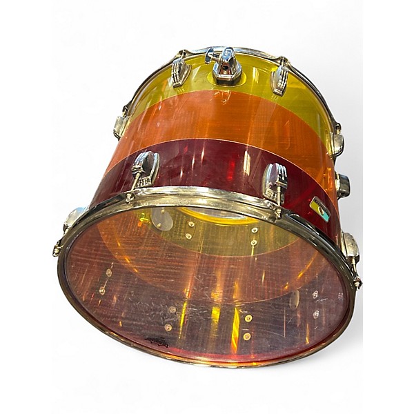 Used Ludwig 5 Piece Vistalite Tequila Sunrise Drum Kit