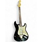 Used 2000s Squier Standard Stratocaster Black Solid Body Electric Guitar thumbnail