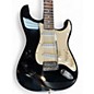 Used 2000s Squier Standard Stratocaster Black Solid Body Electric Guitar