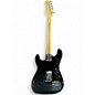 Used 2000s Squier Standard Stratocaster Black Solid Body Electric Guitar