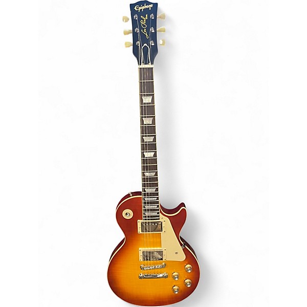 Used Epiphone Epiphone Inspired by Gibson Custom 1960 Les Paul Standa Heritage Cherry Sunburst Solid Body Electric Guitar