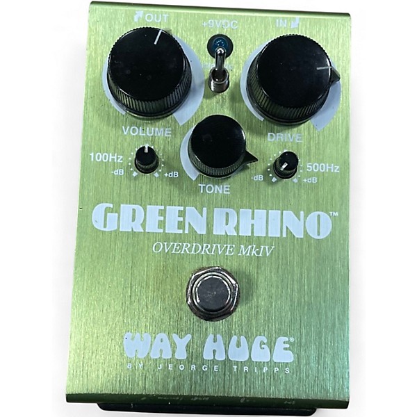 Used Way Huge Electronics WHE202 Green Rhino Overdrive Effect Pedal