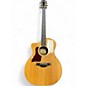 Used Taylor 214CE Deluxe LH natural Acoustic Electric Guitar thumbnail