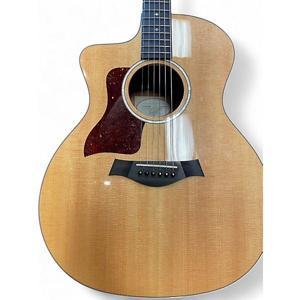 Used Taylor 214CE Deluxe LH natural Acoustic Electric Guitar