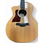 Used Taylor 214CE Deluxe LH natural Acoustic Electric Guitar