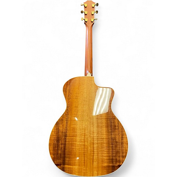 Used Taylor 214CE Deluxe LH natural Acoustic Electric Guitar