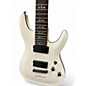 Used Schecter Guitar Research Demon 7 String White Solid Body Electric Guitar