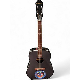 Used Epiphone DR-100EB Wrap Gray w/Logo Acoustic Guitar