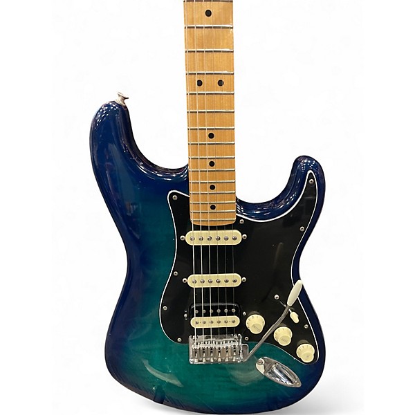 Used Fender Player Stratocaster HSS Plus Top Blue Burst Solid Body Electric Guitar