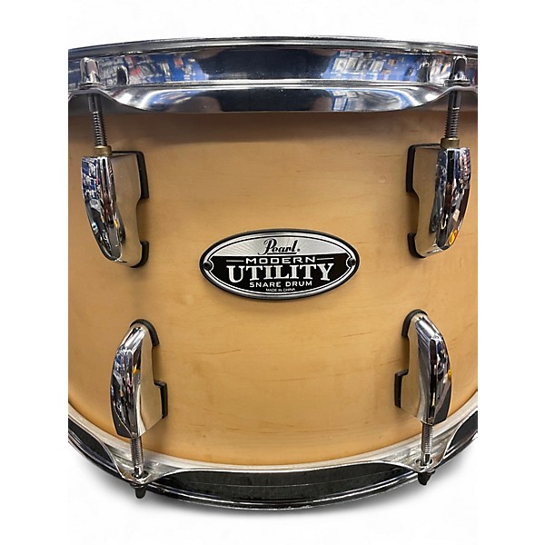 Used Pearl 8X14 Modern Utility Maple Snare Natural Drum