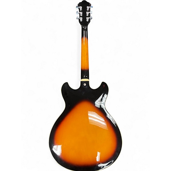 Vintage 2000s Ibanez AS73B Artcore Sunburst Hollow Body Electric Guitar