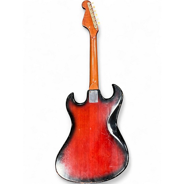 Vintage 1960s Kawaii HOUND DOG Sunburst Solid Body Electric Guitar