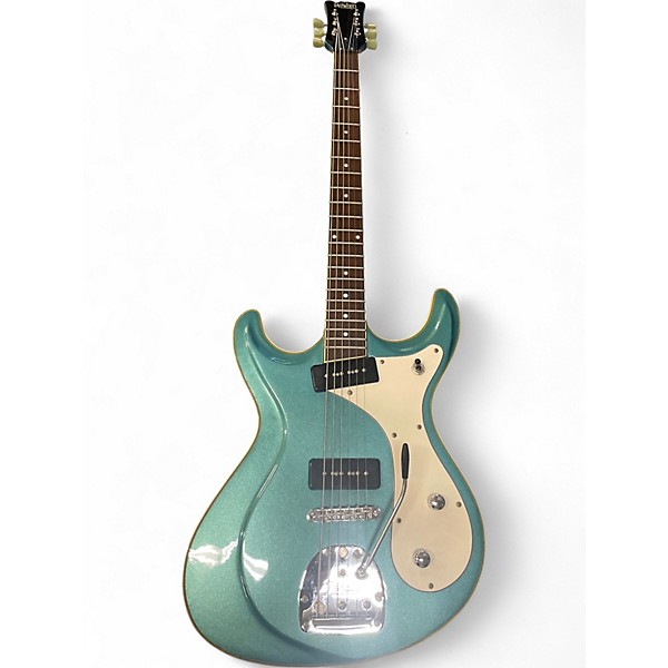 Used Eastwood SIDEJACK DLX Metallic Blue Solid Body Electric Guitar
