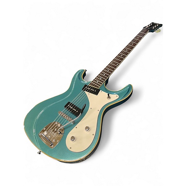 Used Eastwood SIDEJACK DLX Metallic Blue Solid Body Electric Guitar