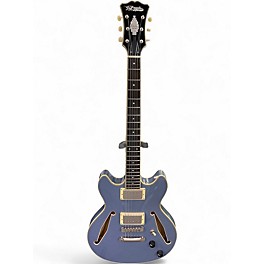 Used D'Angelico EXCEL MINI DC TOUR Blue Hollow Body Electric Guitar