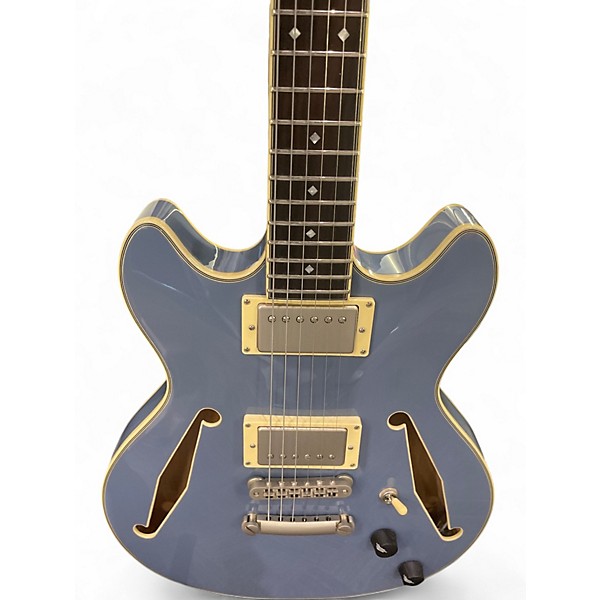 Used D'Angelico EXCEL MINI DC TOUR Blue Hollow Body Electric Guitar