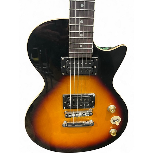 Used Donner Les Paul 3 Color Sunburst Solid Body Electric Guitar